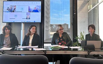 Le associazioni con la consigliera Ugolini alla conferenza stampa del 28 ottobre scorso