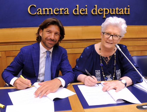 Francesco Macchia (OSSFOR) e l'On. Paola Binetti