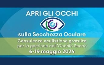 Occhio secco, al via la campagna Apri gli occhi 