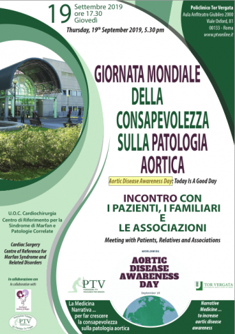 Locandina giornata consapevolezza aortica