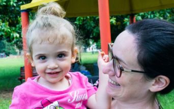 La piccola Costanza insieme alla sua mamma Jenny