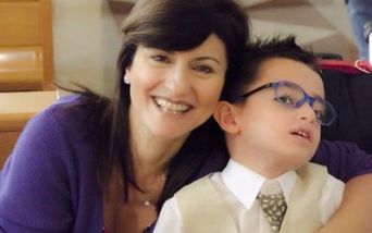 Il piccolo Jacopo con mamma Nicoletta