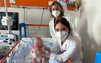 Bimba con SMA curata con terapia genica