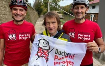 I tre protagonisti dell'impresa sportiva