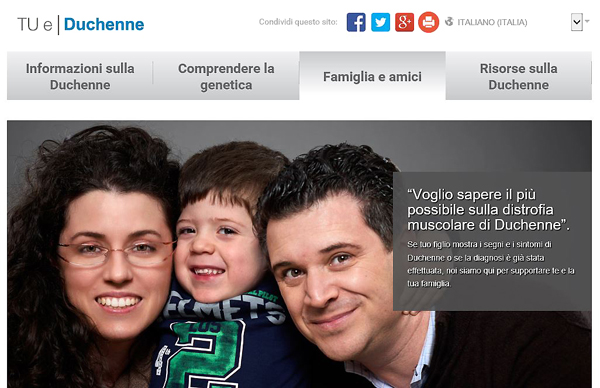 Immagine del portale TU e Duchenne