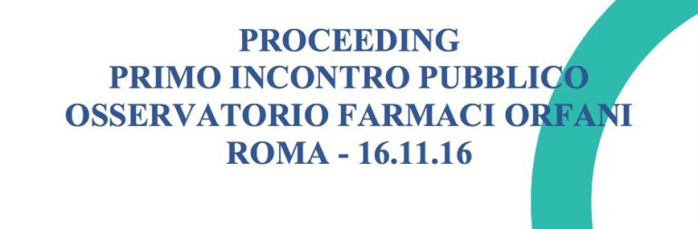 Proceeding del I Incontro Pubblico di OSSFOR